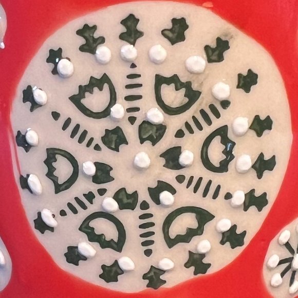 Pair of CHEHOMA Bohemian Ceramic Mugs w/ Embossed Raised Dot Designs - Picture 5 of 9